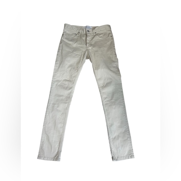 Sandro Light Tan etroit woman size 30 small button fly quiet luxury minimalist - Picture 1 of 8